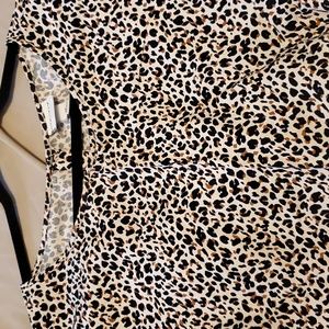 Cheetah print blouse 2x